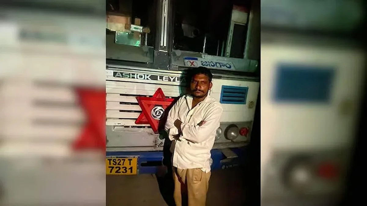 மதுபோதையில் அரசு பஸ்சை கடத்தி சென்ற இளைஞர்...