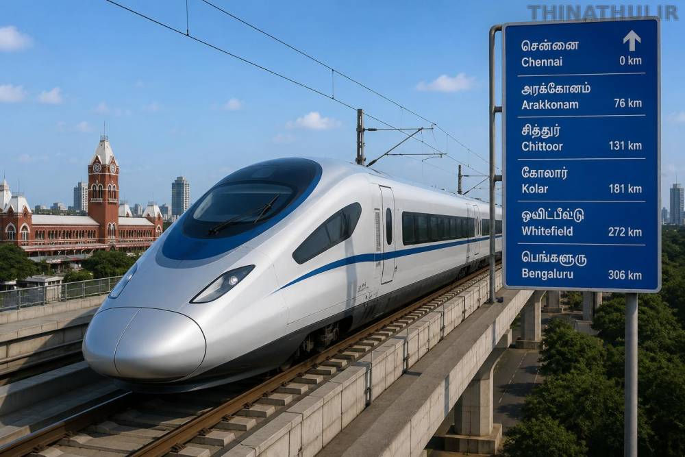 சென்னை–பெங்களூரு புல்லட் ரெயில் திட்டம்: பணிகளுக்கான டெண்டர் வெளியீடு