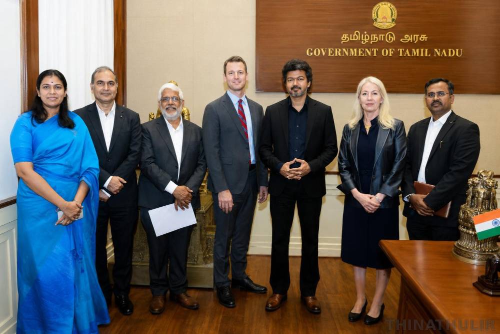 முதல்-அமைச்சர் விஜயை சந்தித்த ஃபோர்டு உயர்மட்டக் குழு; தமிழ்நாட்டில் உற்பத்தி விரிவாக்கம் குறித்து ஆலோசனை