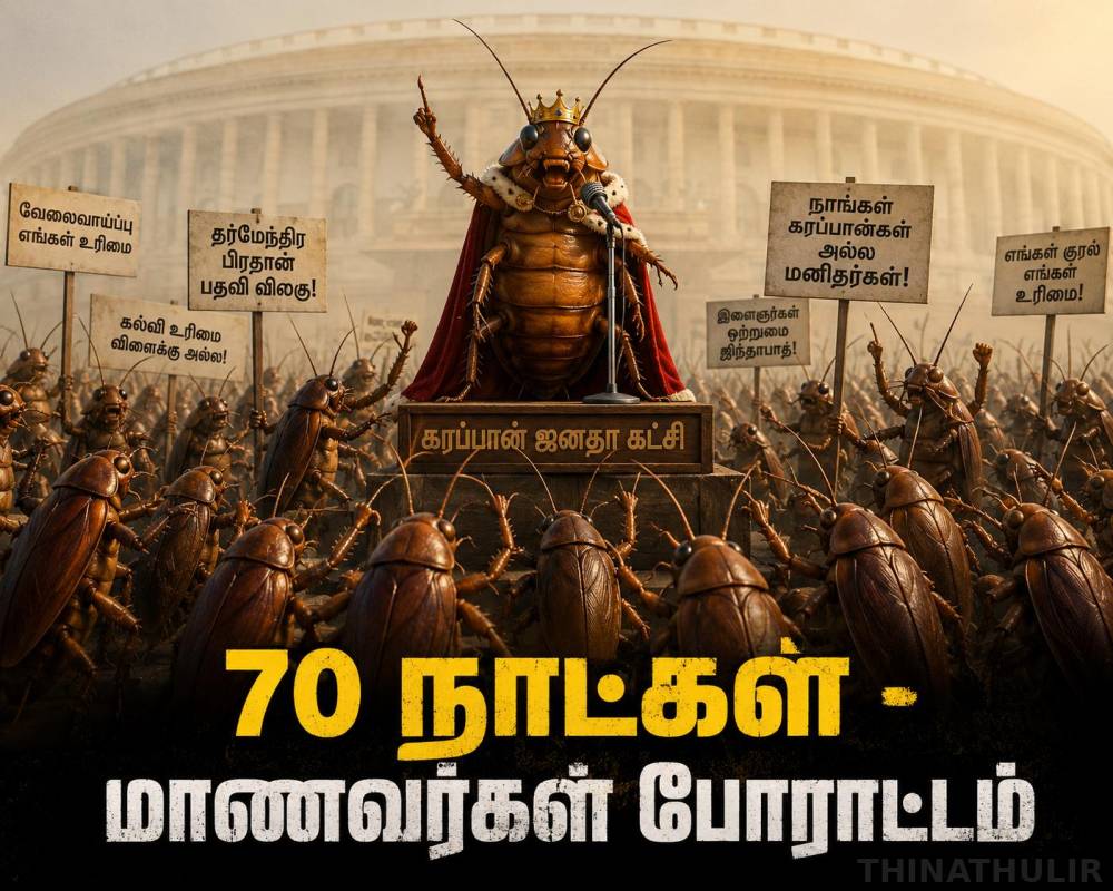 கரப்பான் ஜனதா கட்சி : 70 நாட்களில் மாணவர்கள்  வரலாறு