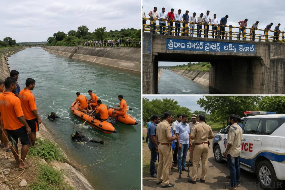 தெலுங்கானாவில் ரீல்ஸ் எடுக்கும்போது கால்வாயில் அடித்துச் செல்லப்பட்ட 3 பேர் பலி