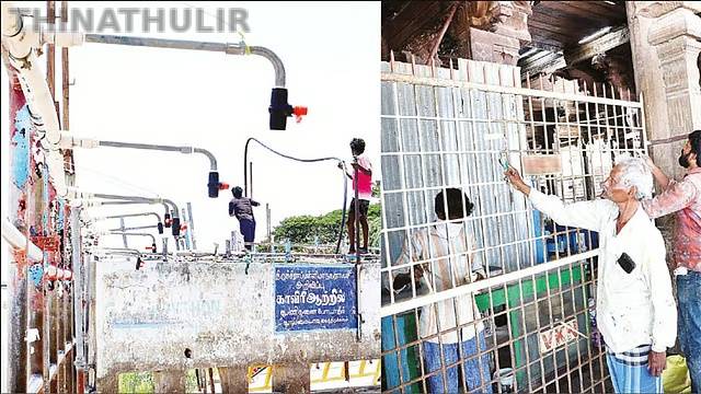 இன்று ஆடிப்பெருக்கு விழா: காவிரியில் புனித நீராட பக்தர்களுக்காக ஷவர் வசதி