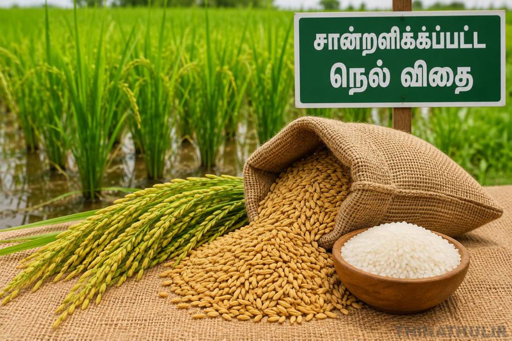 நெல் விதை உற்பத்தி, விநியோக மானியத்திற்கு சிறப்புத் திட்டம்: ரூ.34.72 கோடி மாநில நிதி ஒதுக்கீடு