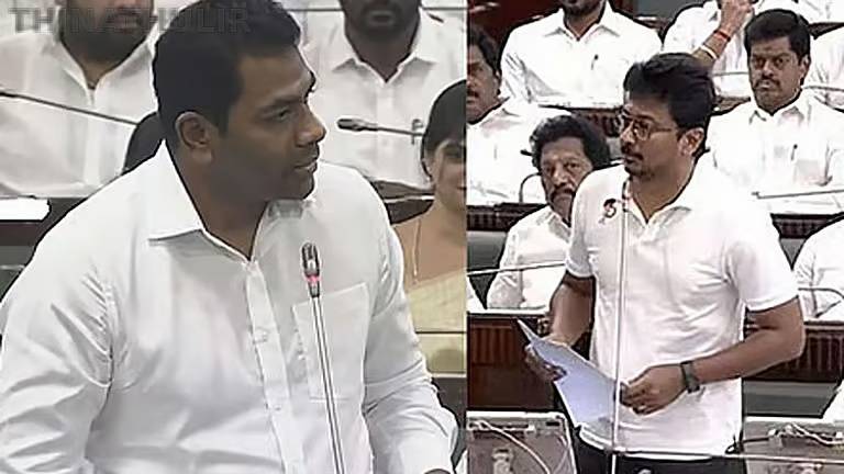 ரூ.900 கோடி விவகாரம்: சட்டசபையில் ஆதவ் அர்ஜுனா - உதயநிதி இடையே கடும் வார்த்தைப் போர்