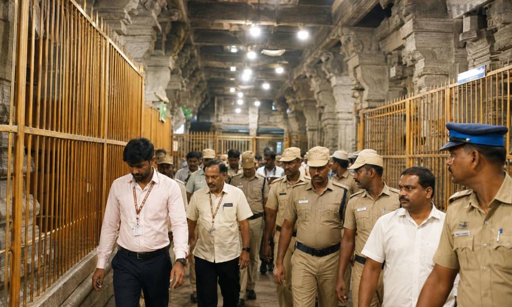 திருவண்ணாமலை கோவிலுக்கு இன்று அமித்ஷா வருகை: 3 அடுக்கு பாதுகாப்புடன் போலீசார் குவிப்பு