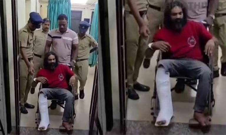 காங்கிரஸ் பிரமுகர் கொலை வழக்கில் முக்கிய குற்றவாளி துப்பாக்கிச்சூட்டில் சிக்கினார்