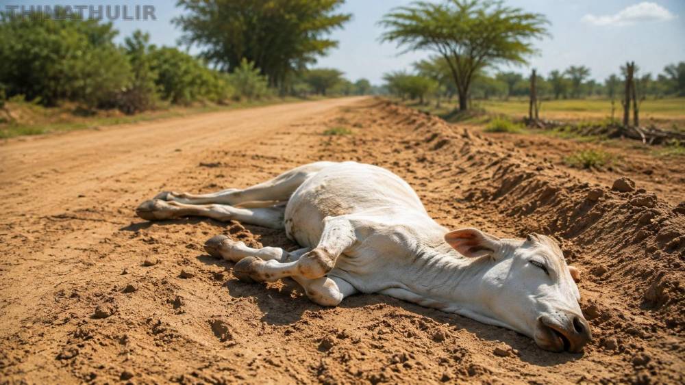 மின்சாரம் தாக்கி பசு மாடு பலி: ஆத்திரத்தில் டிரான்ஸ்பார்மரை அடித்து நொறுக்கிய பொதுமக்கள்