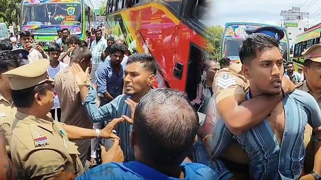 வாலிபரை சிறப்பு சப்-இன்ஸ்பெக்டர் முதலில் தாக்கினாரா? – தஞ்சை போலீஸ் விளக்கம்