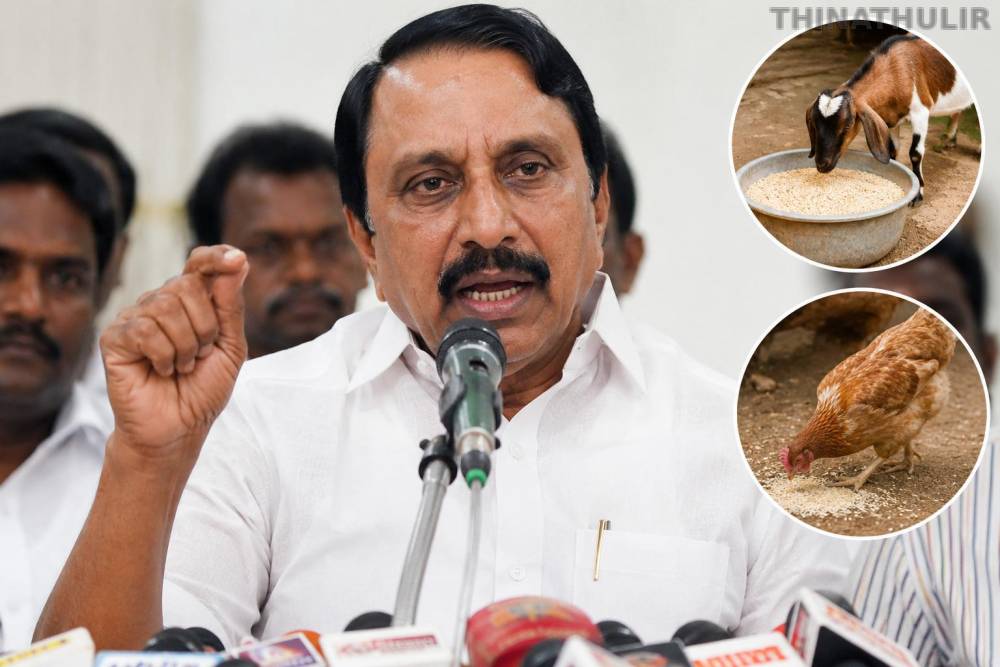 ரேஷன் அரிசியை ஆடு, கோழிக்குத்தான் பயன்படுத்துகின்றனர்: அமைச்சர் செங்கோட்டையன் பேச்சால் சர்ச்சை