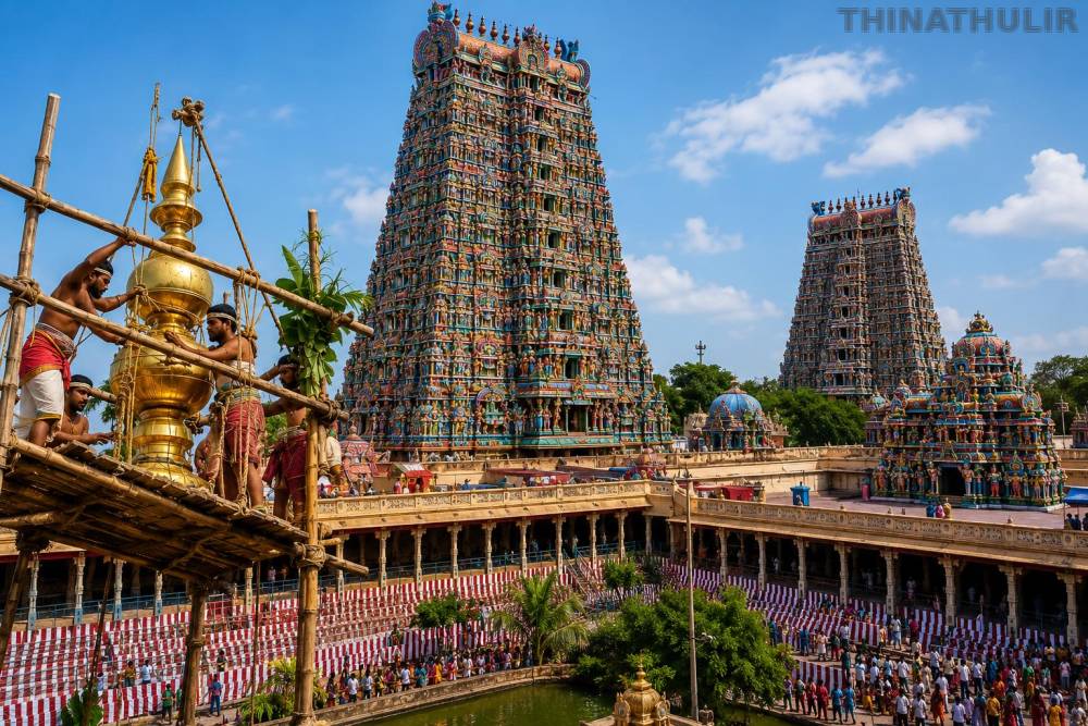 மதுரை மீனாட்சி அம்மன் கோவில் கும்பாபிஷேகம்: ஏற்பாடுகள் தீவிரம்