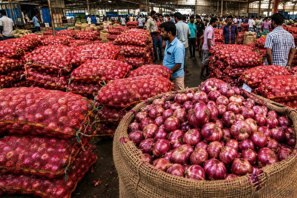 கோயம்பேடு சந்தையில் வெங்காயம் விலை கிடுகிடு உயர்வு