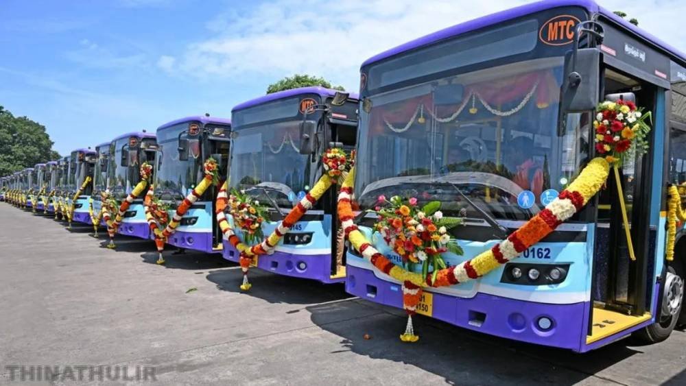 மின்சார பேருந்து சேவை; முதல்-அமைச்சர் விஜய் தொடங்கி வைத்தார்