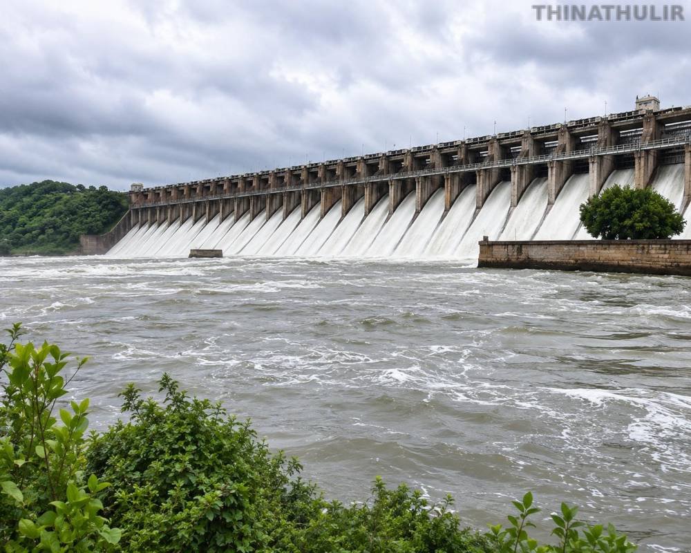 காவிரி நீர்ப்பிடிப்பு பகுதிகளில் கனமழை: கே.ஆர்.எஸ். அணைக்கு நீர்வரத்து கிடுகிடு உயர்வு