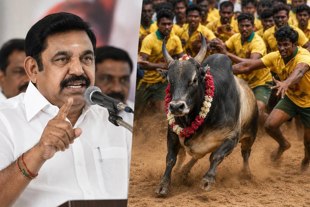 ஜல்லிக்கட்டு விவகாரத்தில் தவெக எம்.எல்.ஏ. பேச்சு: முதல்வர் மன்னிப்பு கேட்க வேண்டும் - அதிமுக