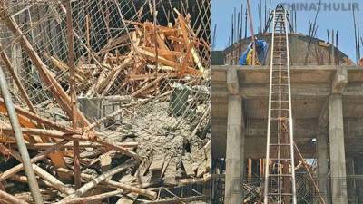 தூத்துக்குடி: தேவாலய கோபுர கான்கிரீட் சரிந்து விபத்து – 4 தொழிலாளர்கள் உயிருடன் மீட்பு