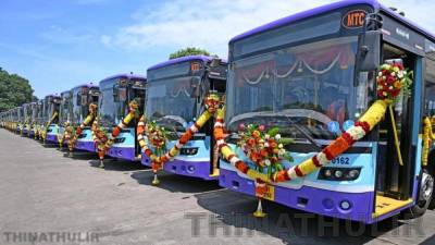 மின்சார பேருந்து சேவை; முதல்-அமைச்சர் விஜய் தொடங்கி வைத்தார்