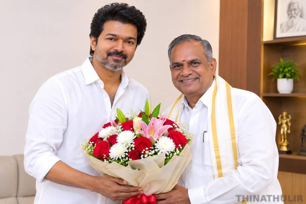 முதல் அமைச்சர் விஜய்யை நேரில் சந்தித்து பிறந்தநாள் வாழ்த்து பெற்ற புஸ்ஸி ஆனந்த்