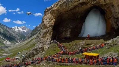 அமர்நாத் யாத்திரை: 1.13 லட்சம் பேர் தரிசனம்...