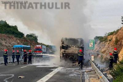 வியட்நாமில் ஓடும் பேருந்தில் திடீர் தீ விபத்து: 7 பேர் உயிரிழப்பு