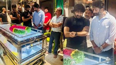பிரபல நடிகர் சதீஷின் தந்தை மறைவு; வளசரவாக்கம் இல்லத்தில் பொதுமக்கள் அஞ்சலி