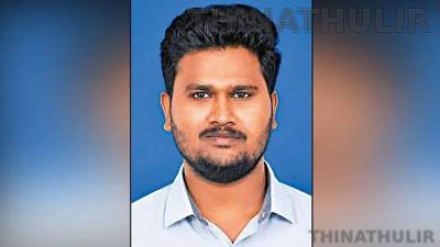 பொக்லைன் எந்திரம் மோதிய விபத்தில் அ.தி.மு.க. முன்னாள் எம்.எல்.ஏ. மகன் உயிரிழப்பு