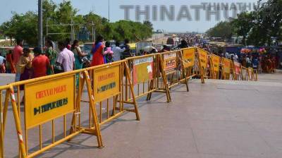 சென்னை மெரினா கடற்கரைக்கு பொதுமக்கள் நுழைய தற்காலிக தடை