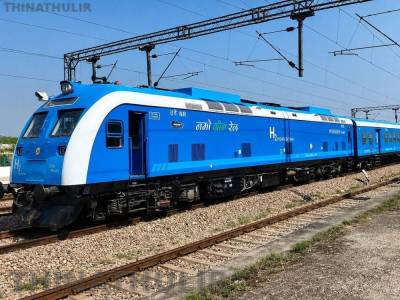 இந்தியாவின் முதல் ஹைட்ரஜன் ரெயில்: 1,200 கி.மீ. பயணம் நிறைவு; 3,200 லிட்டர் டீசல் சேமிப்பு