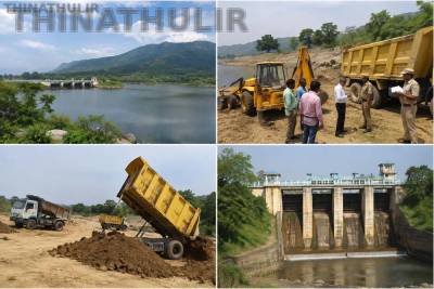 திருமூர்த்தி அணையில் வண்டல் மண் எடுக்கும் பணி திடீர் நிறுத்தம்; அதிகாரிகள் சோதனையில் முறைகேடு அம்பலம்