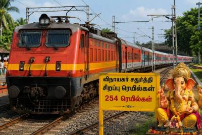 விநாயகர் சதுர்த்தி பண்டிகை... 254 சிறப்பு ரெயில்களை இயக்கும் கொங்கன் ரெயில்வே