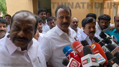 அதிமுக போராட்டம்: பங்கேற்க முடியாது என எஸ்.பி.வேலுமணி தரப்பு கடிதம்