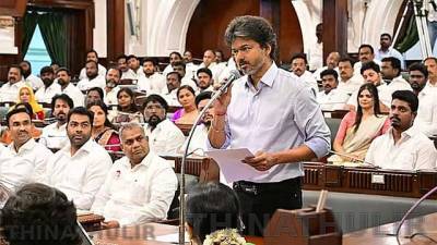 அனைத்து எம்.எல்.ஏ.க்களுக்கும் அரசு சார்பில் கார் – முதல்-அமைச்சர் விஜய் அறிவிப்பு