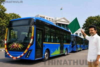 சென்னையில் 2-ம் கட்டமாக 750 ஏ.சி. மின்சார பஸ்கள்: முதல்-அமைச்சர் விஜய் இன்று தொடங்கி வைக்கிறார்