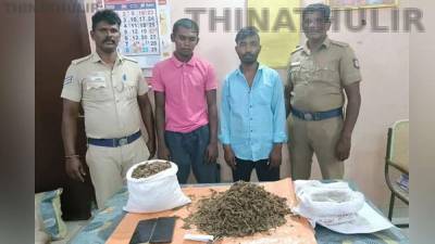 தூத்துக்குடி: லாரியில் பதுக்கி வைத்திருந்த 2.8 கிலோ கஞ்சா பறிமுதல்; 2 பேர் கைது