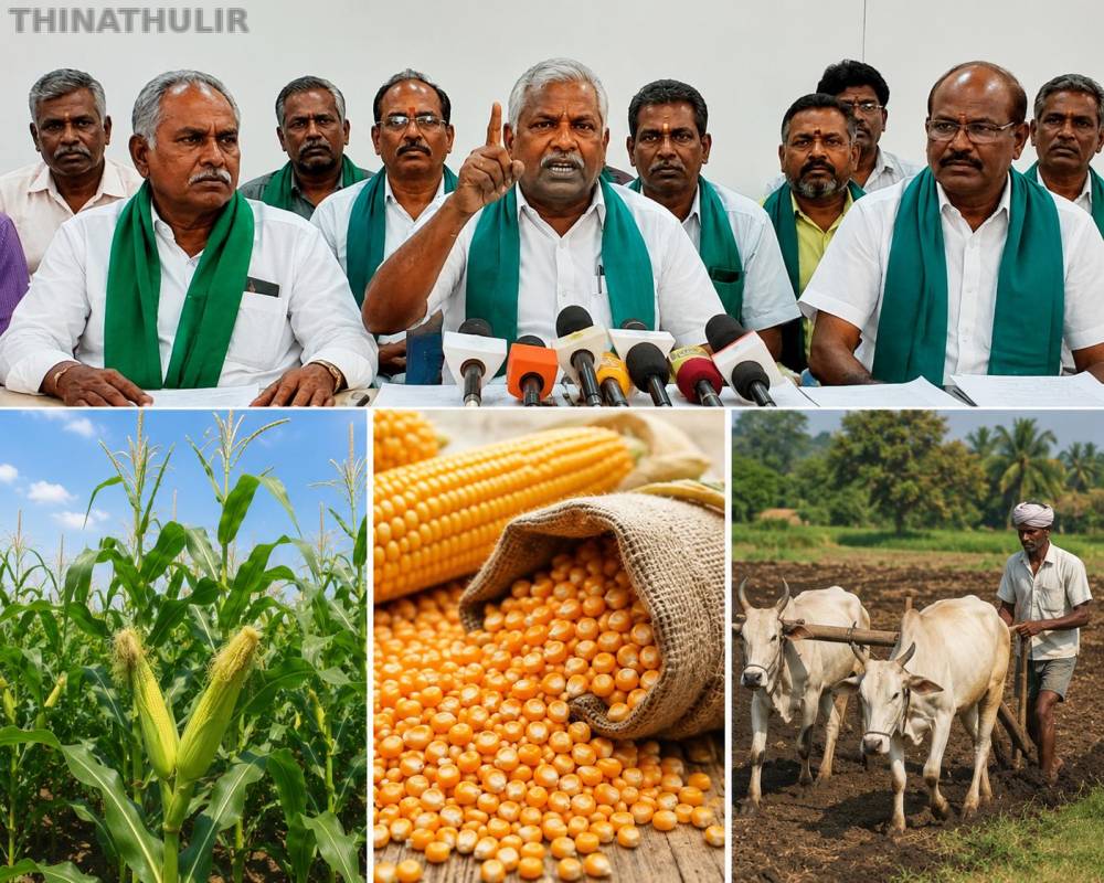 விவசாயிகள் எதிர்க்கும் வெளிமாநில மக்காச்சோள விதைகளை திணிக்கக்கூடாது: தமிழ்நாடு விவசாயிகள் சங்கம்