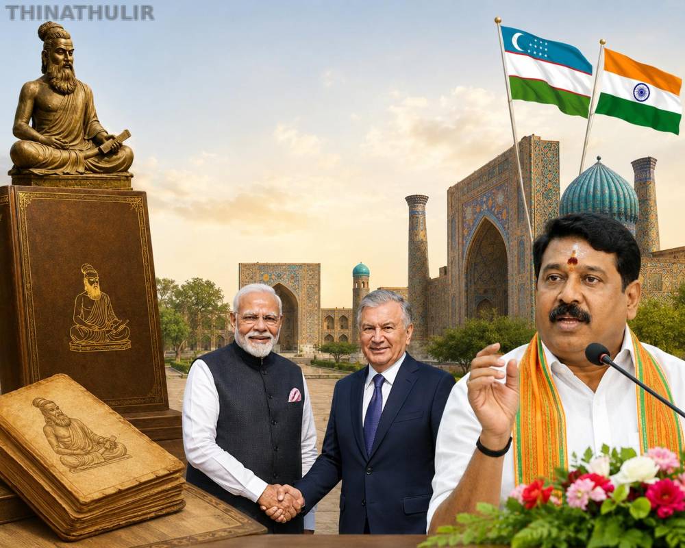 உஸ்பெகிஸ்தான் இதயங்களில் திருக்குறளை விதைத்த பிரதமருக்கு நெஞ்சார்ந்த நன்றி! - நயினார் நாகேந்திரன்