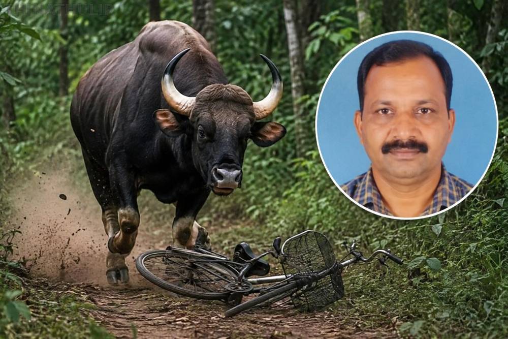 கேரளா: காட்டெருமை தாக்கி அரசு ஊழியர் உயிரிழப்பு