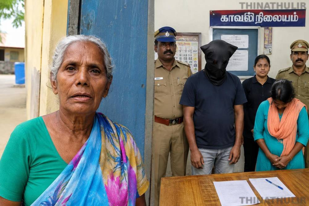 கடையநல்லூர்: மூதாட்டியிடம் 44 கிராம் தங்க நகைகள் கொள்ளை – 2 பேர் கைது