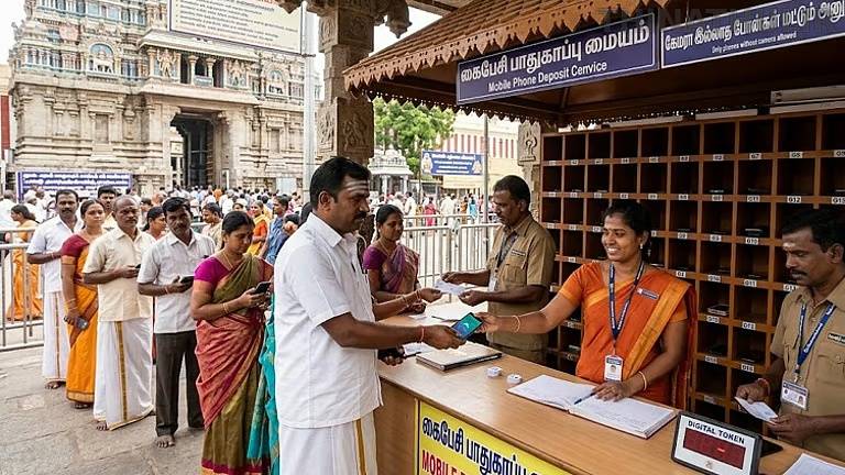 கோவில்களில் கேமரா இல்லாத செல்போன்களுக்கு கட்டுப்பாடு இல்லை: அமைச்சர் ரமேஷ் அறிவிப்பு