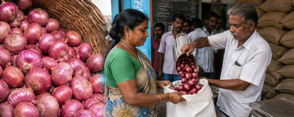 ரேஷன் கடைகளில் கிலோ ரூ.35க்கு வெங்காயம் விற்பனை: அமைச்சர் வெங்கடரமணன் தகவல்