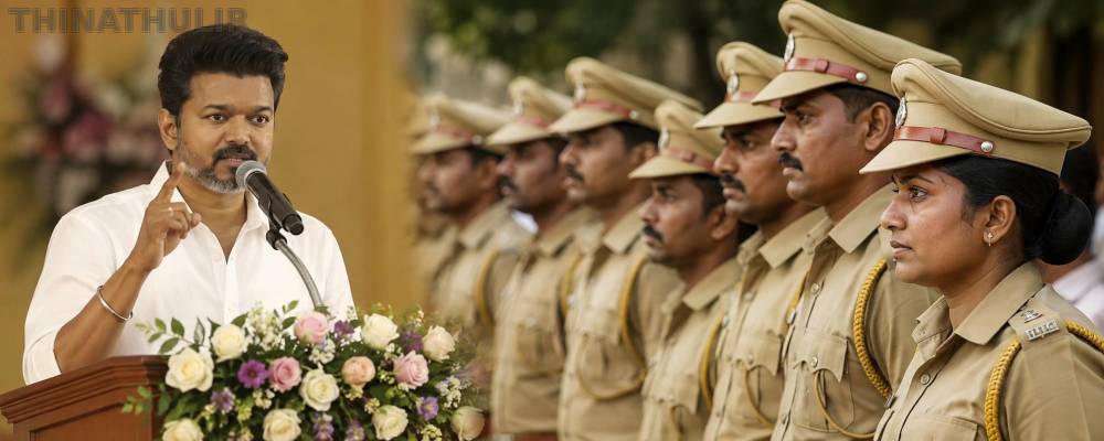 காவல் துறையில் 29,108 புதிய பணியிடங்கள் உருவாக்கப்படும்: முதல்-அமைச்சர் விஜய் அறிவிப்பு