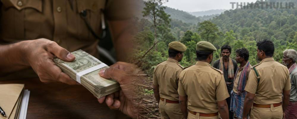 மலைவாழ் மக்களை மிரட்டி ரூ.1 கோடி லஞ்சம்: 6 வனத்துறை ஊழியர்கள் பணியிடை நீக்கம்