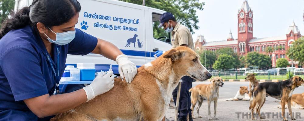 சென்னையில் 60,000 தெருநாய்களுக்கு ரேபிஸ் தடுப்பூசி: மாநகராட்சி தகவல்