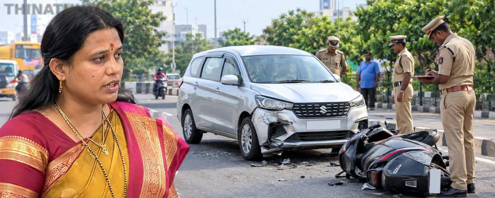 அமைச்சர் ஜெகதீஸ்வரியின் கார் மோதி இளைஞர் உயிரிழப்பு? - சென்னையில் பரபரப்பு