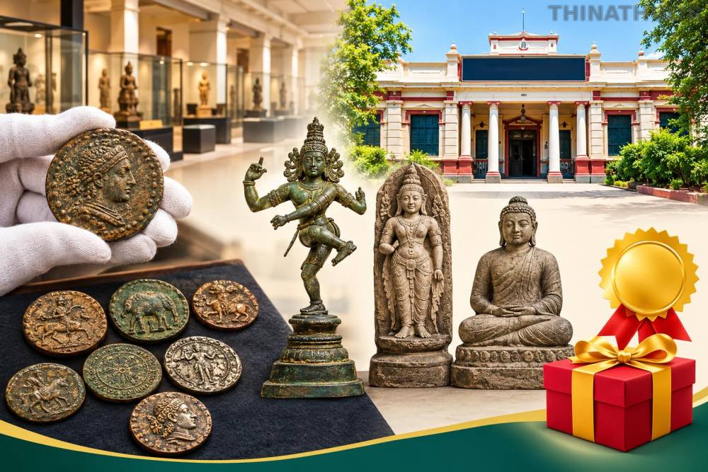 பழங்கால நாணயங்கள், சிலைகளை வழங்கி வெகுமதி பெறலாம்: அரசு அருங்காட்சியகம் அழைப்பு