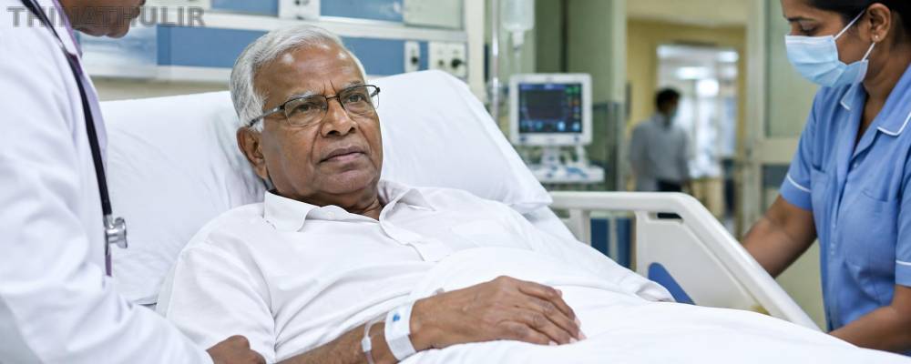 இந்தியக் கம்யூனிஸ்ட் கட்சியின் தேசிய பொதுச் செயலாளர் டி.ராஜா மருத்துவமனையில் அனுமதி