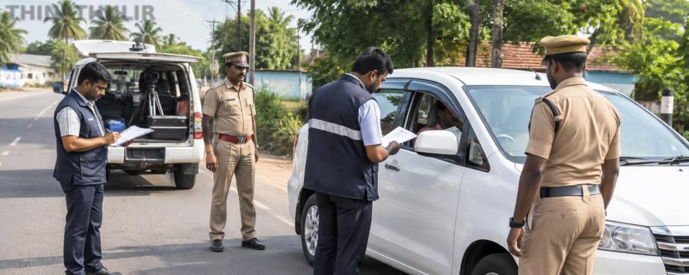 இடைத்தேர்தல் எதிரொலி.. மதுராந்தகத்தில் தேர்தல் பறக்கும்படை தீவிர கண்காணிப்பு