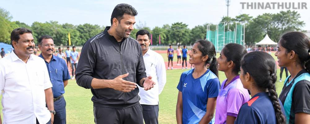 2026 முதல்-அமைச்சர் கோப்பை விளையாட்டு போட்டிகளை தொடங்கி வைத்தார் அமைச்சர் ஆதவ் அர்ஜுனா