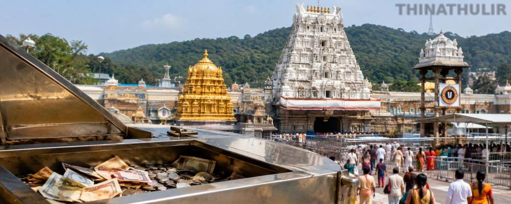திருப்பதி கோவிலில் ஒருநாள் உண்டியல் காணிக்கை ரூ.5.59 கோடி