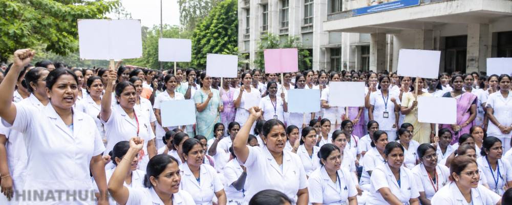 செவிலியர்கள் பணி நிரந்தரம் கோரி 18-ந்தேதி தமிழகம் முழுவதும் ஆர்ப்பாட்டம்