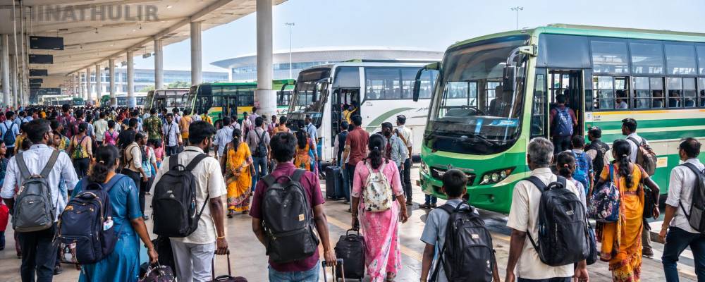 விநாயகர் சதுர்த்தி தொடர் விடுமுறை: அரசு பஸ்களில் 2.31 லட்சம் பேர் பயணம்